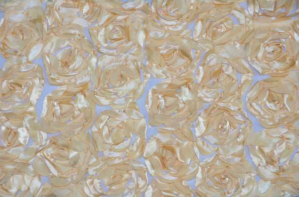 0130 CHAMPAGNE - ROSETTE SATIN BORDEAUX