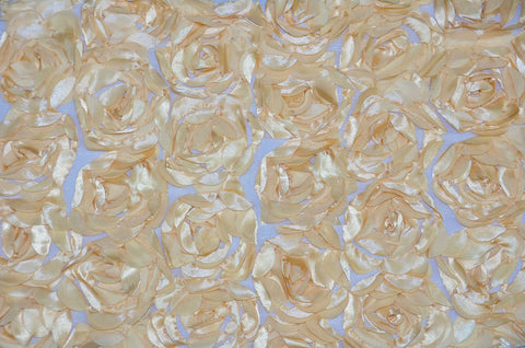 Champagne Rosette Satin Bordeaux