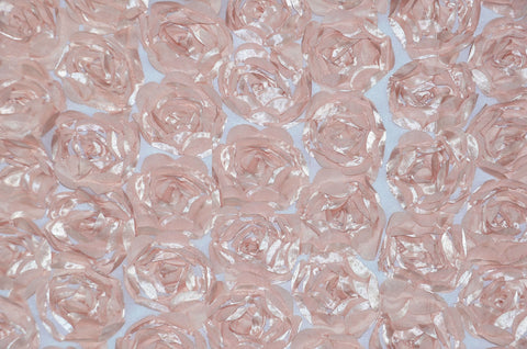 Blush Rosette Satin Bordeaux